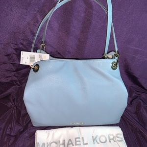 Michael Kors Raven Large Shoulder Bag Powder Blue